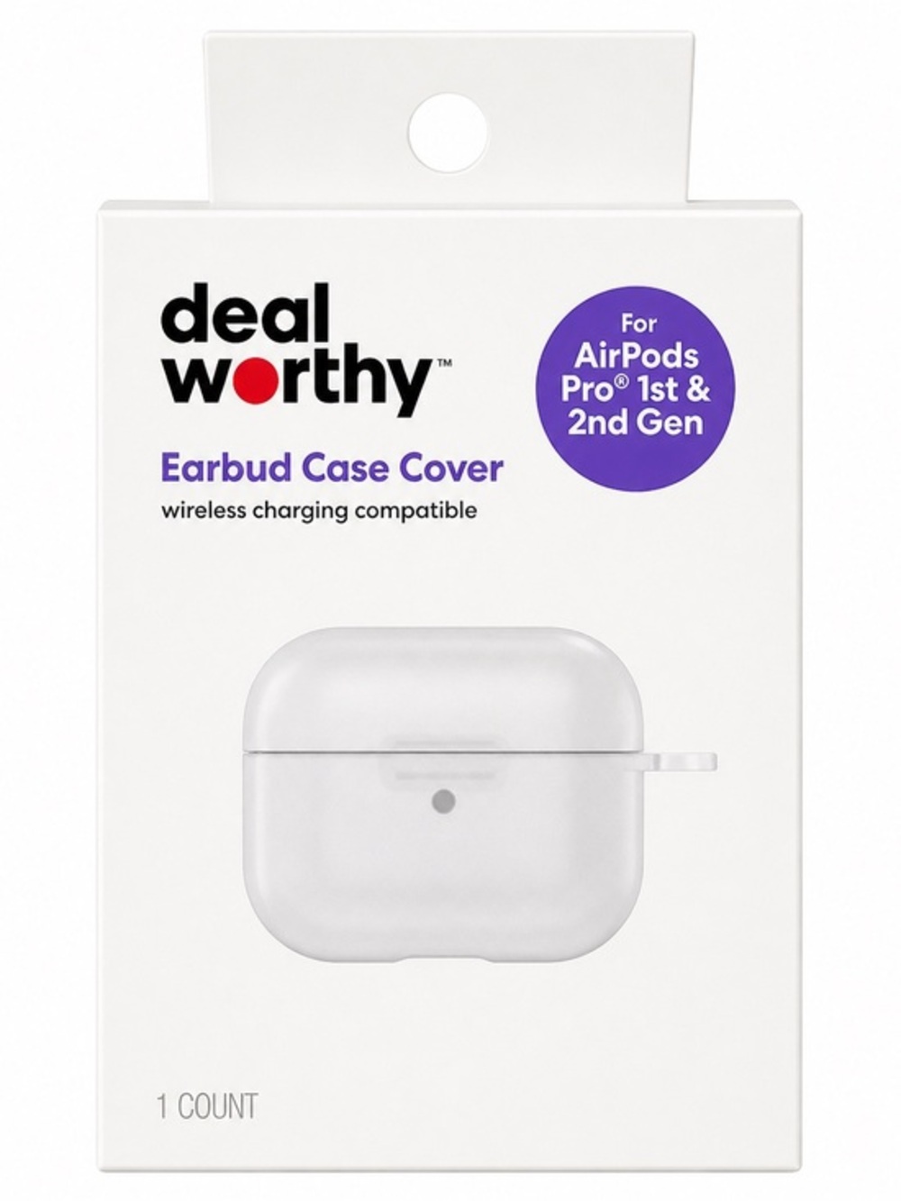 Clear Earbud Case Cover for AirPods Pro 1st & 2nd Gen